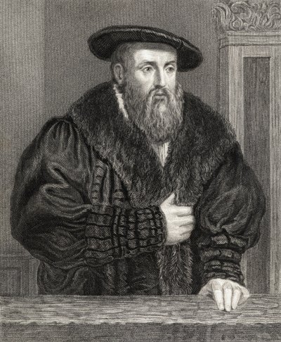 肖像画のギャラリーのヨハネスケプラー（1571-1630）、1833年発行 作： English School