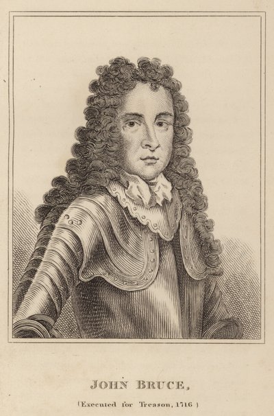ジョンブルース、反逆罪で処刑、1716年 作： English School