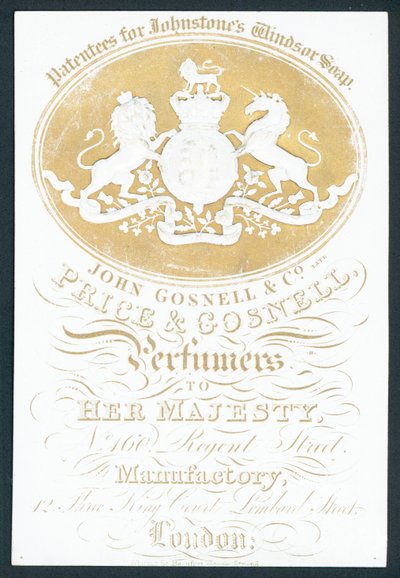John Gosnell＆Co、後期、Price＆Gosnell、トレードカード 作： English School