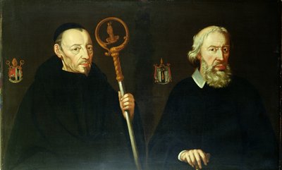 ジョン・プラシッド（1599-1681）と弟のサー・トーマス・ガスコーニュ（第2男爵）（1593-1686年頃）（油彩・キャンバス 作： English School