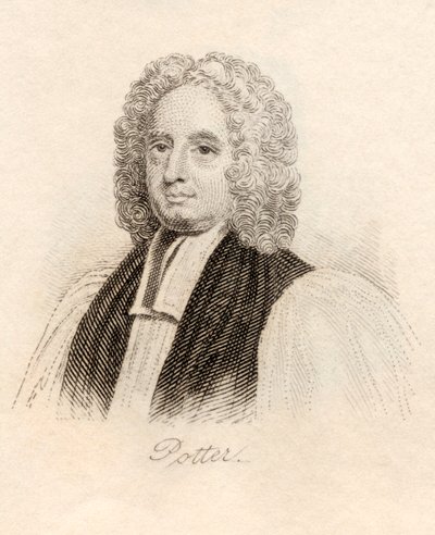 1825年に出版された「クラブの歴史辞典」からのジョン・ポッター 作： English School
