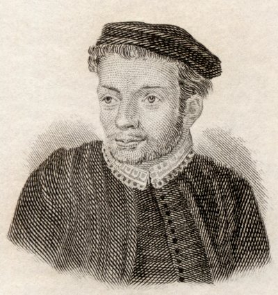 1825年に出版された「クラブの歴史辞典」からのジョン・スケルトン 作： English School