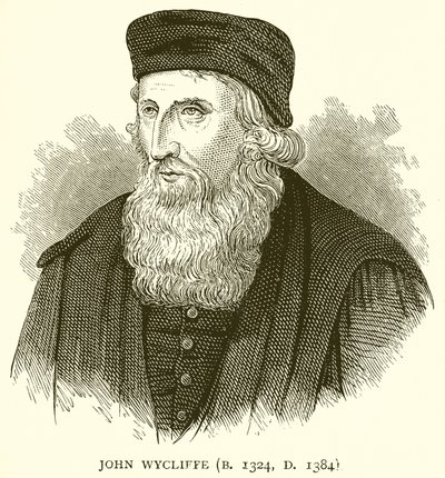 ジョン・ウィクリフ（B. 1324、D。1384） 作： English School
