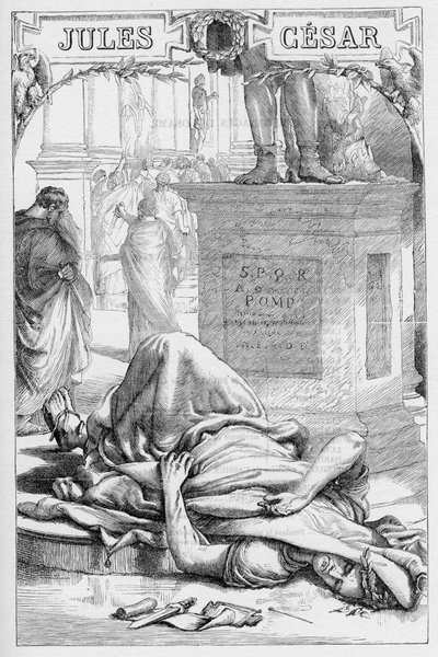 Jules Cesar - The Tragedy of Julius Caesar - Illustrated in "Completes de William Shakespeare" 1866 - この版の挿絵と全体の形は、ロンドンで出版されたCassell
