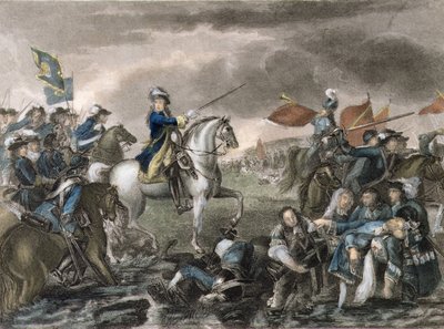 ボインの戦いでのウィリアム3世（1650～1702年 作： English School