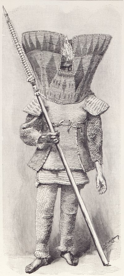 キングスミルアイランダー、完全な武装、The History of Mankind、Vol.1、教授、Friedrich Ratzel、1896 作： English School