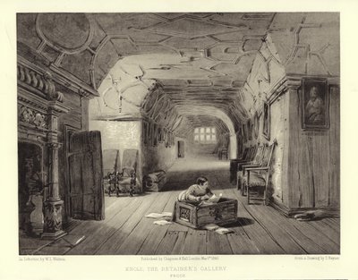 Knole、The Retainers Gallery（lithotint） 作： English School