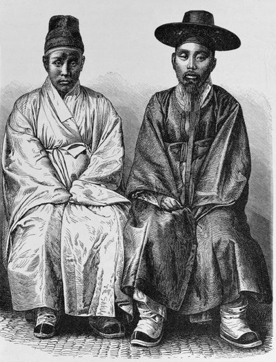 韓国人、「人類の歴史」第3巻、フリードリヒ・ラッツェル教授、1898年 作： English School