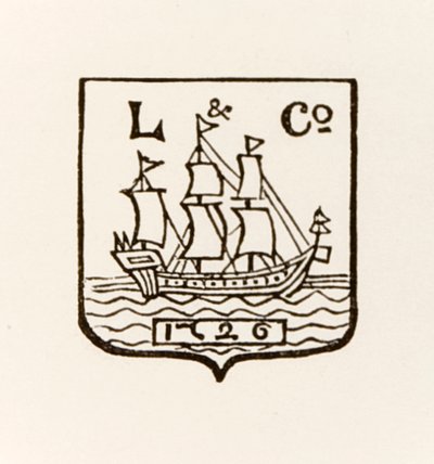 ロングマンズグリーンアンドカンパニーが使用するL＆Co Ship 1726ロゴ 作： English School