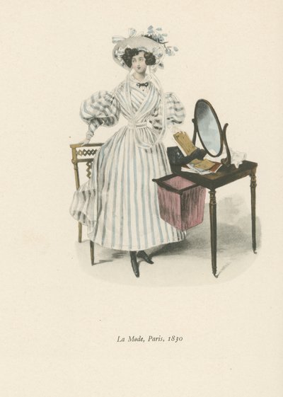 ファッション、パリ、1830 作： English School