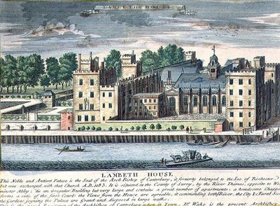 ランベスハウス、カンタベリー大司教の住居、1715年〜37年頃（彫刻作品） 作： English School