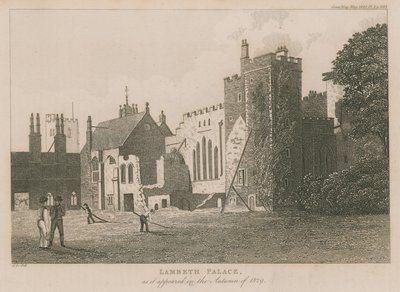 1829年の秋に登場したランベス宮殿 作： English School