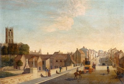 教会のある風景 1790年頃 油彩・カンヴァス 作： English School