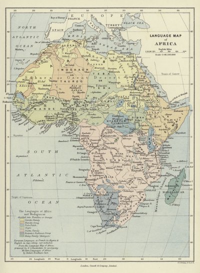 アフリカの言語地図 作： English School