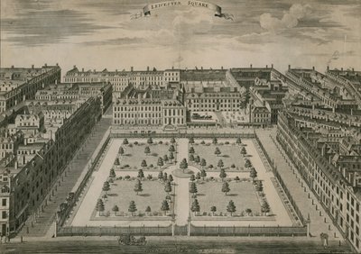 1728年にロンドンのレスタースクエア 作： English School