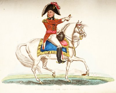 トーマスピクトン中尉、パブ。 1816年、ウィリアムマッドフォード作「ワーテルローの戦いの歴史的記述」からの挿絵 作： English School