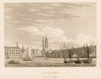 ロンドン橋、1799 作： English School
