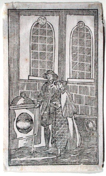 ロンドンストーン、キャノンストリート、1700年頃（木版画） 作： English School