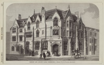 ロンドン・アンド・カウンティー・バンク、ケンブリッジ、Messrs F and H Francis, Architects (e.g. engraving) 作： English School
