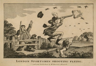 ハトを撃つロンドンのスポーツマン 作： English School