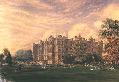 ウィルトシャー州ロングリート・ハウス 1850年頃（水彩画） 作： English School