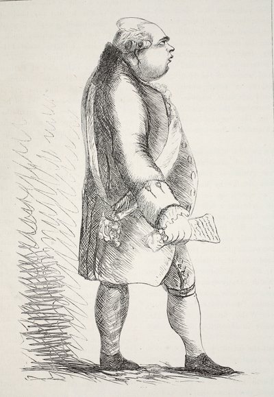 ノース卿、古い版画の複製 作： English School