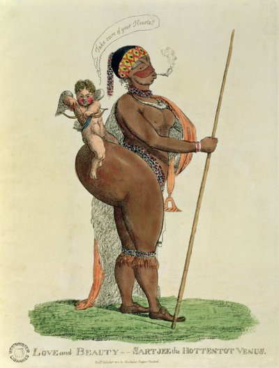 愛と美-Hottentotヴィーナス、1818年 作： English School