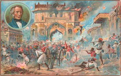 ラクナウ、インディアン反乱、1857 作： English School