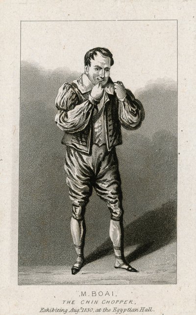 あごチョッパーMボアイ。 1830年8月、エジプトのホール 作： English School