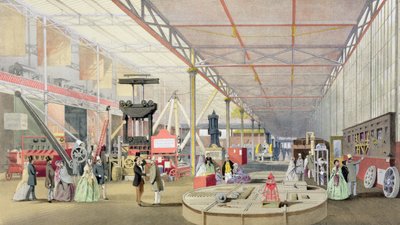 1851年に発表された1851年の大展覧会のディキンソンズ総合写真の機械、1854年発行 作： English School