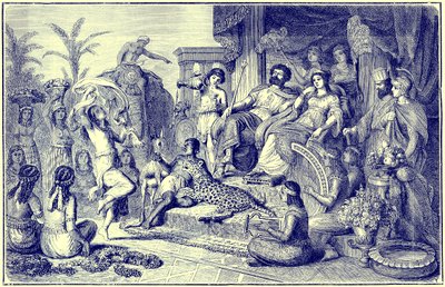 後のギリシャの作法と習慣-お祭りの世帯、「世界の挿絵の歴史」のイラスト、c.1880を発行（デジタル拡張画像） 作： English School