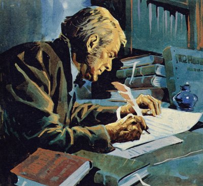 何年も後にダーウィンは彼の本「種の起源」を書いた 作： English School