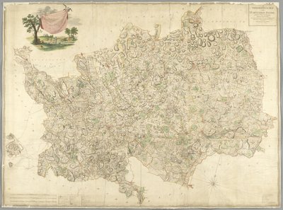 ハートフォードシャーの地図 作： English School