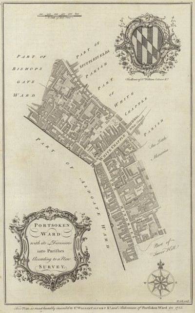 ロンドンポートソーケンワードの地図 作： English School