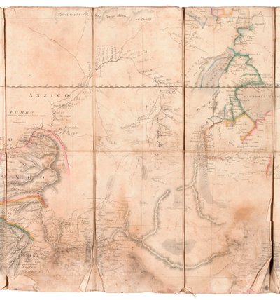 Henry Morton Stanleyのアルバムからのコンゴ地域の地図 作： English School