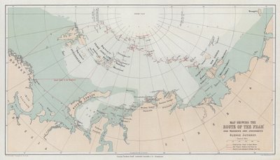 フラムのルートを示す地図 作： English School