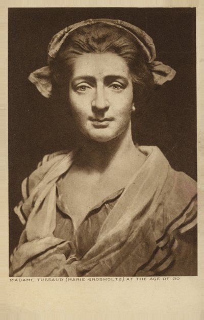 マリー・タッソー、フランスの芸術家、蝋人形師（石版画） 作： English School