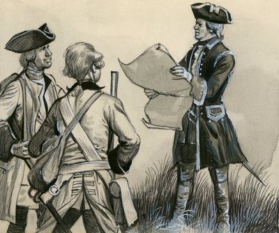 フランスの歩兵を擁するサクセ元帥 作： English School