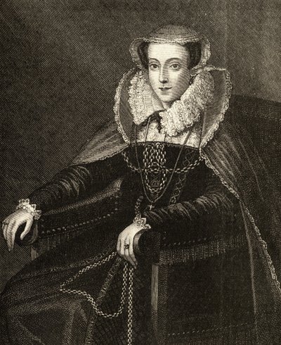 スコットランドのメアリー女王（1542-87）（彫刻） 作： English School