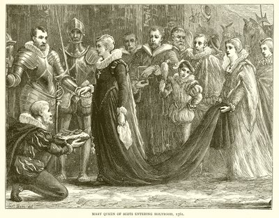 スコットランドのメアリー女王、ホリールード、1561年 作： English School