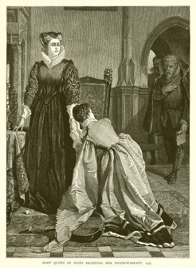 死刑囚を受け取るスコットランドのメアリー女王、1557 作： English School