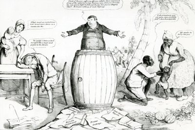 マックリーンズの似顔絵の月刊シート、または見開きガラス、トーマス・マクリーンが発行、1832年にロバート・シーモアが印刷 作： English School