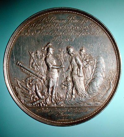 メアリー王女（1631-60）とオレンジ公国ウィリアム（1626-50）の結婚を記念したメダル 作： English School