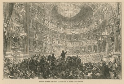 Drury Lane Theaterでの反コーン法律連盟の会合 作： English School