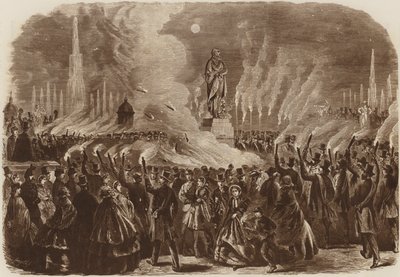 メンデルスゾーンフェスティバル、たいまつ行列、1860 作： English School