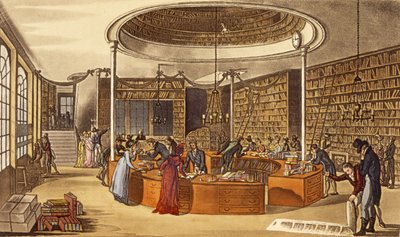 Lackington Allen and Co.氏、1809年、Booksellers Temple of the Muses、Finsbury Square from the Ackermanns Repository of Arts、Literature、Commerce、Manufacture、Fashions and Politics、pub。 1809（hand-co 作： English School