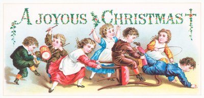 いたずらっ子、クリスマスカード 作： English School