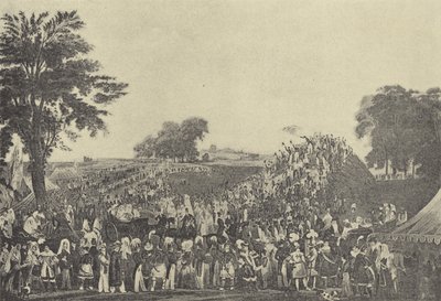 ソルトヒルでのモンテムセレモニー、1838年（グラビア） 作： English School