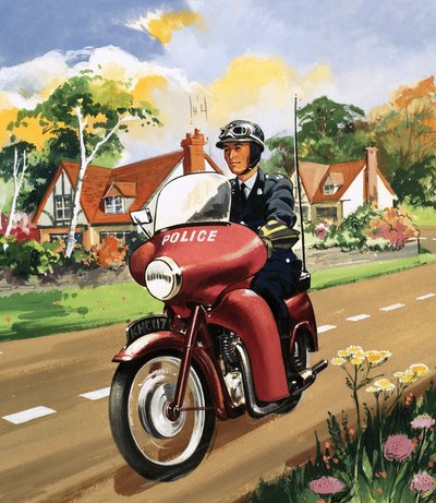 オートバイ警察 作： English School