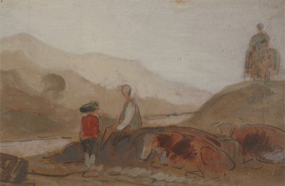 以前はJMWターナー（1775-1851）に帰属し、ピータードウィント（1784-1849）、1825-30（石油 作： English School